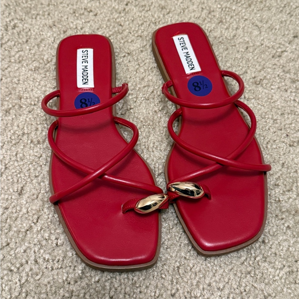 Steve Madden Anniston Red Sandals